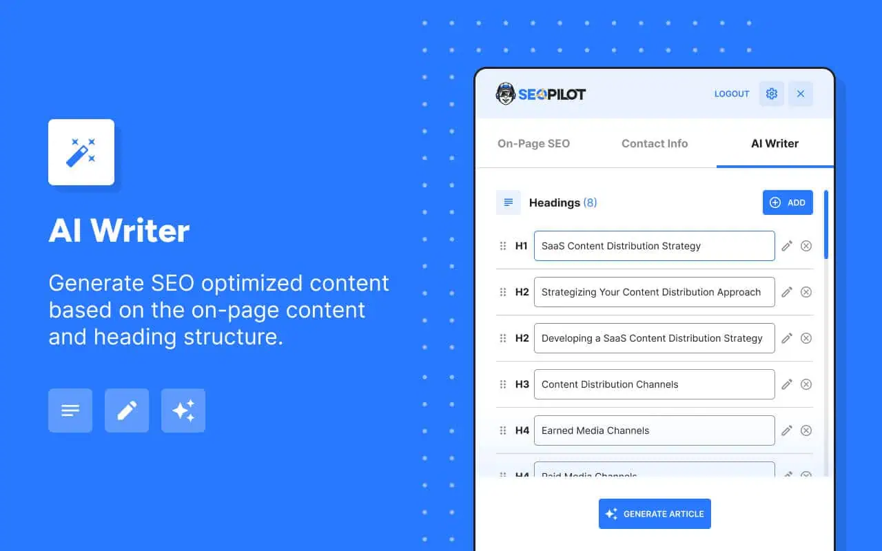 SEOPilot AI Writer lifetime deal